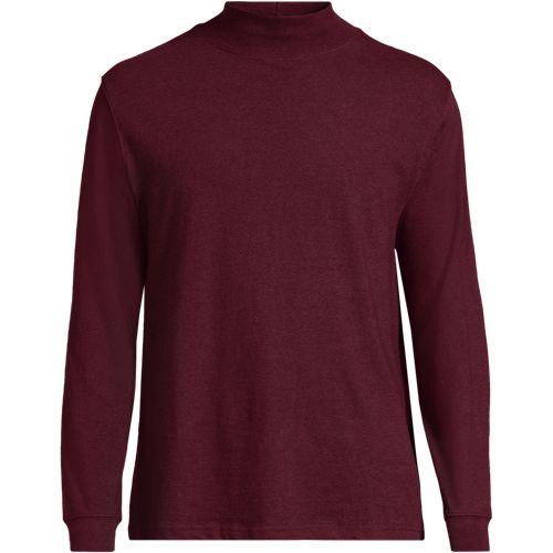 Men's Super-T Mock Turtleneck | Lands' End