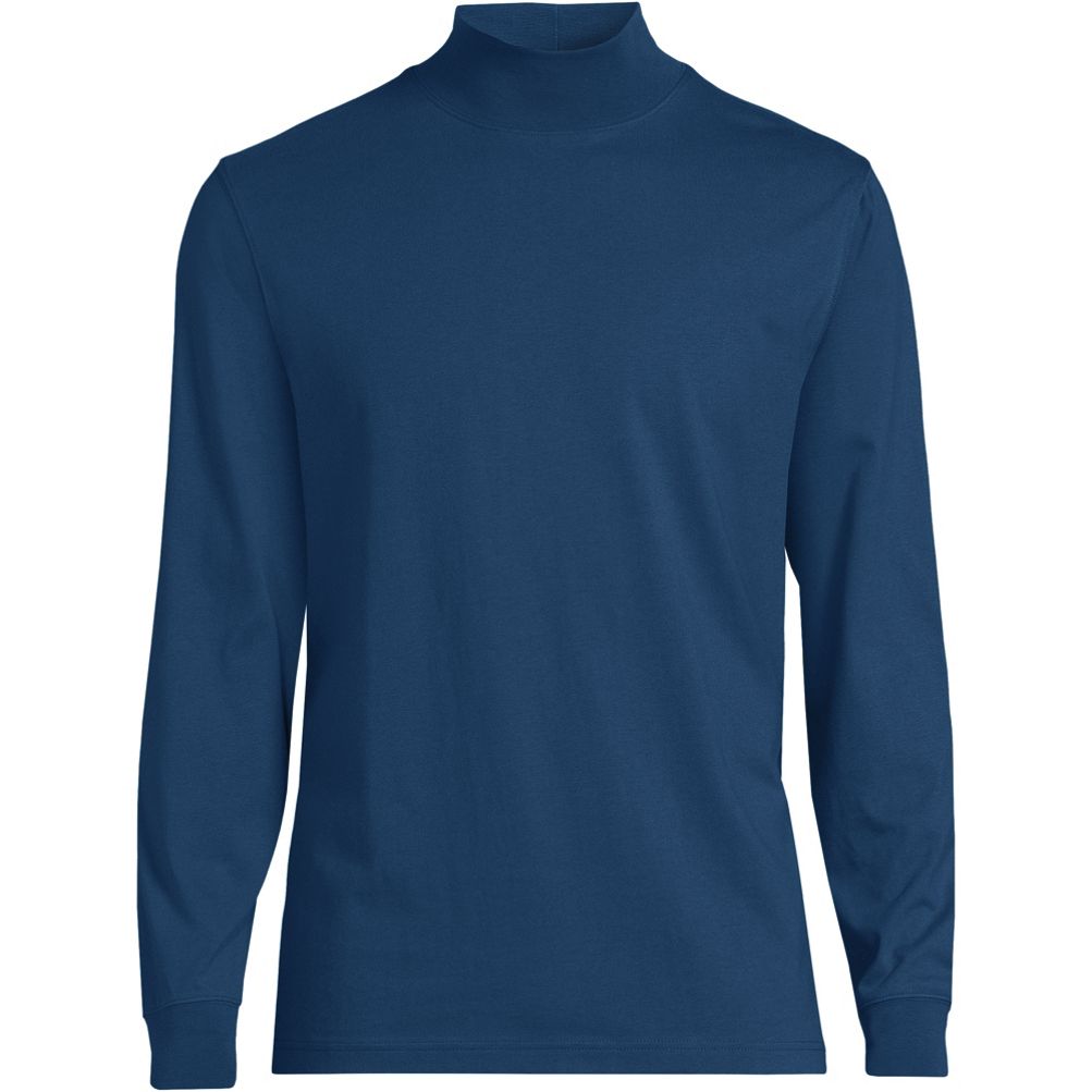 Men's Super-T Mock Turtleneck | Lands' End