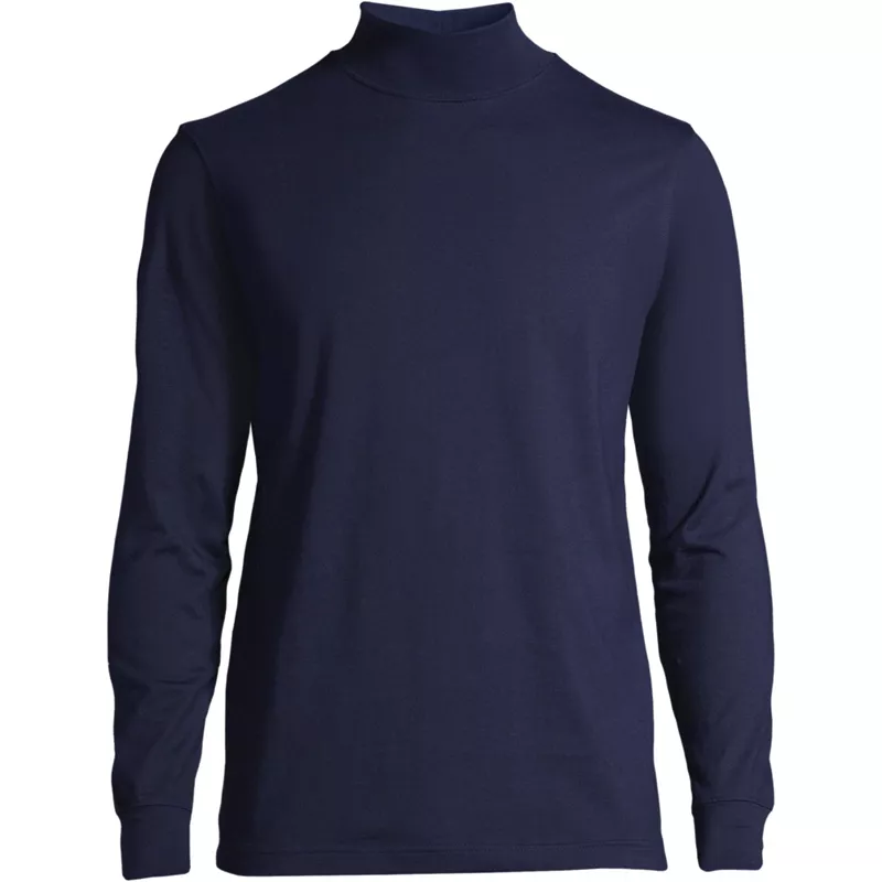 Men's Big Super-T Mock Turtleneck, Front
