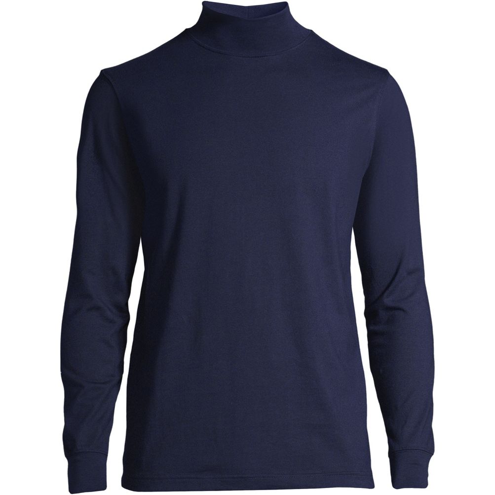 Men Turtleneck Slim Fit T-shirt Long Sleeve Jumper Undershirt High Neck Tee  Top