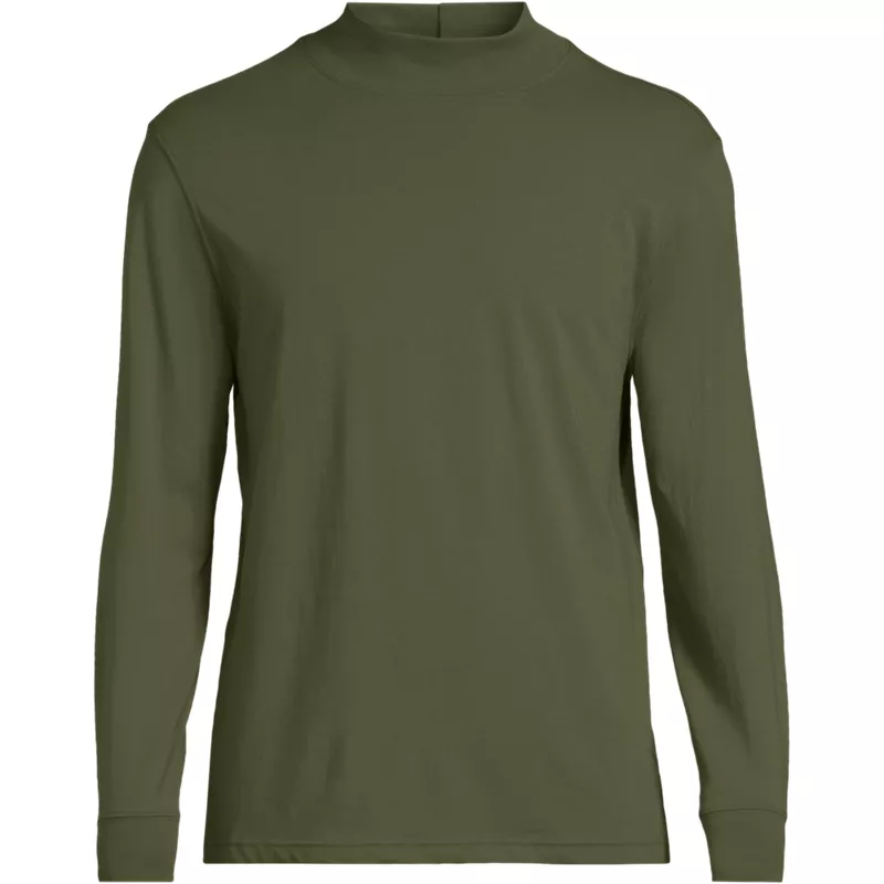 Men's Big & Tall Super-T Mock Turtleneck, Front