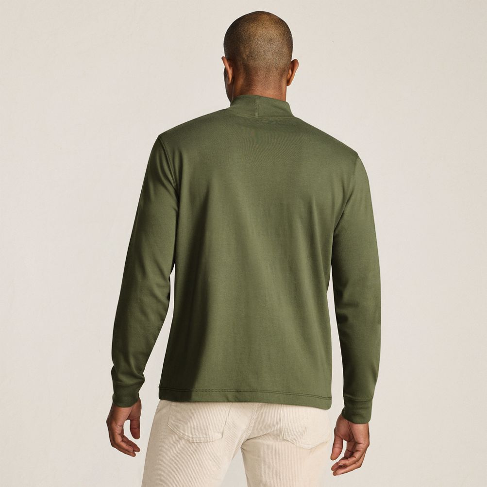 Men's Super-T Mock Turtleneck | Lands' End
