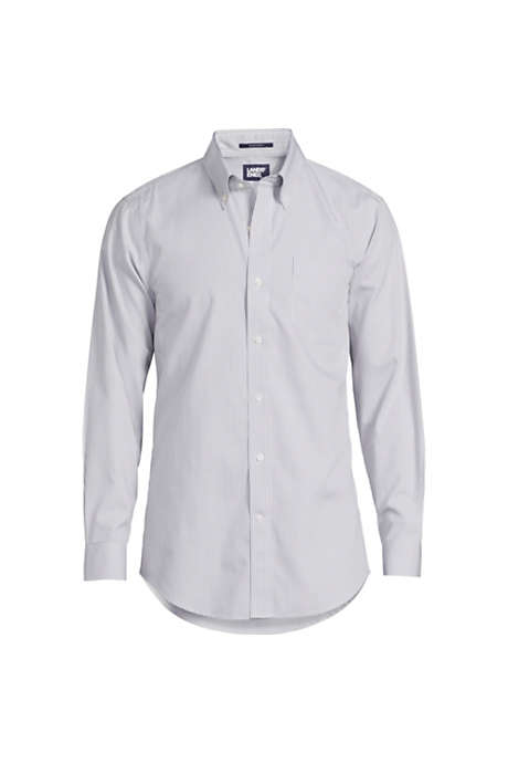 Men's Supima Cotton No Iron Pinpoint Buttondown Collar Dress Shirt