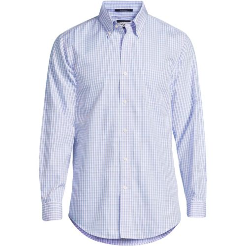 Men's Supima Cotton No Iron Pinpoint Buttondown Collar Dress Shirt