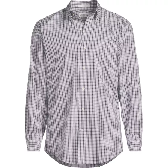 Men's Big and Tall No Iron Supima Cotton Pinpoint Buttondown Collar Dress Shirt - primary