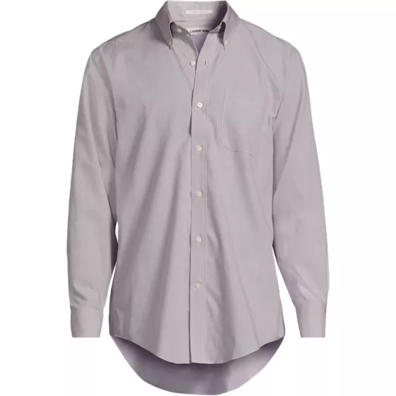 Men's Big and Tall No Iron Supima Cotton Pinpoint Buttondown Collar Dress Shirt - primary