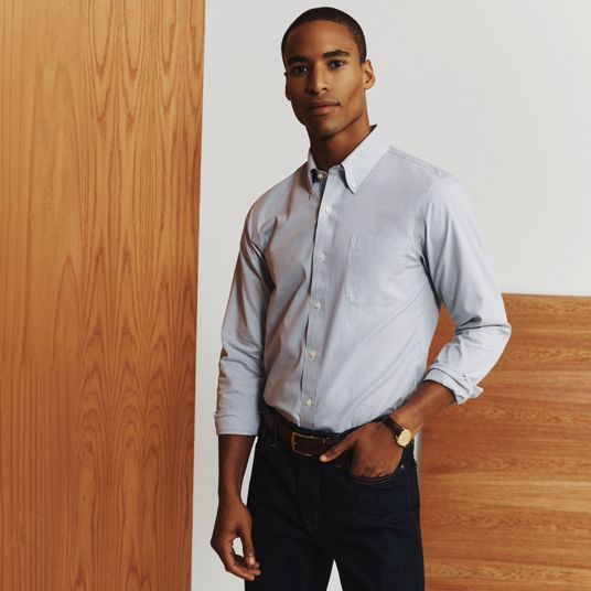 Men s Wrinkle Free Dress Shirts Lands End