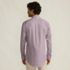 Men's Pattern No Iron Supima Pinpoint Button Down Collar Dress Shirt, Back