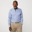 Men's Pattern No Iron Supima Pinpoint Button Down Collar Dress Shirt