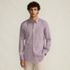 Men's Pattern No Iron Supima Pinpoint Button Down Collar Dress Shirt, Front