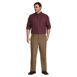Men's Big and Tall Traditional Fit Pattern No Iron Supima Pinpoint Buttondown Collar Dress Shirt, alternative image