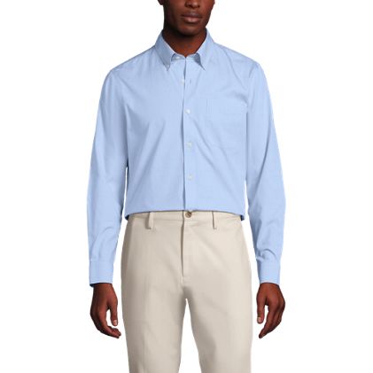 Men's Solid No Iron Supima Pinpoint Buttondown Collar Dress Shirt - image 2