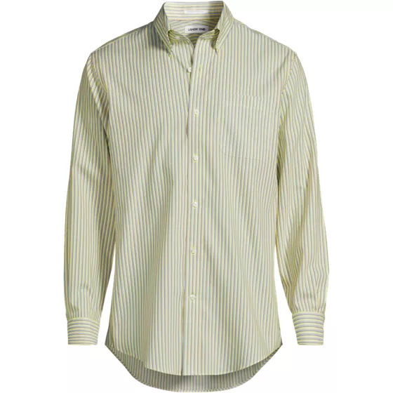 Men's No Iron Supima Cotton Pinpoint Buttondown Collar Dress Shirt - primary