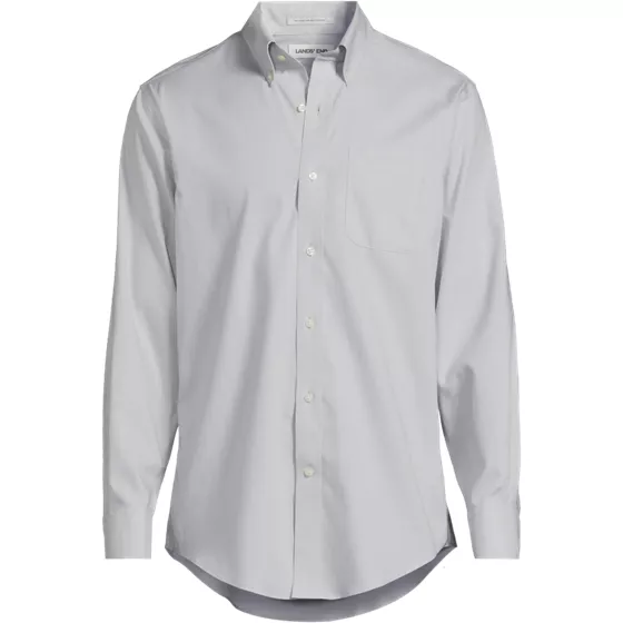 Men's No Iron Supima Cotton Pinpoint Buttondown Collar Dress Shirt - primary