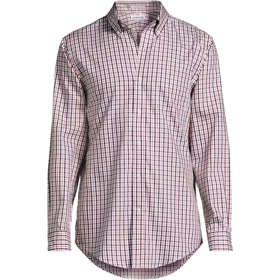 Men's No Iron Supima Cotton Pinpoint Buttondown Collar Dress Shirt - primary