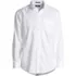 School Uniform Men's Tailored Fit No Iron Solid Supima Cotton Pinpoint Buttondown Collar Dress Shirt, Front