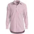 Men's Pattern No Iron Supima Pinpoint Straight Collar Dress Shirt, Front