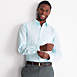 Men's Tall Pattern No Iron Supima Pinpoint Straight Collar Dress Shirt, alternative image