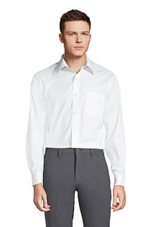 Men's Tailored Fit Easy-iron Straight Collar Pinpoint Shirt