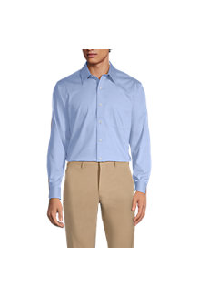 Men's Straight Collar Easy-iron Pinpoint Shirt
