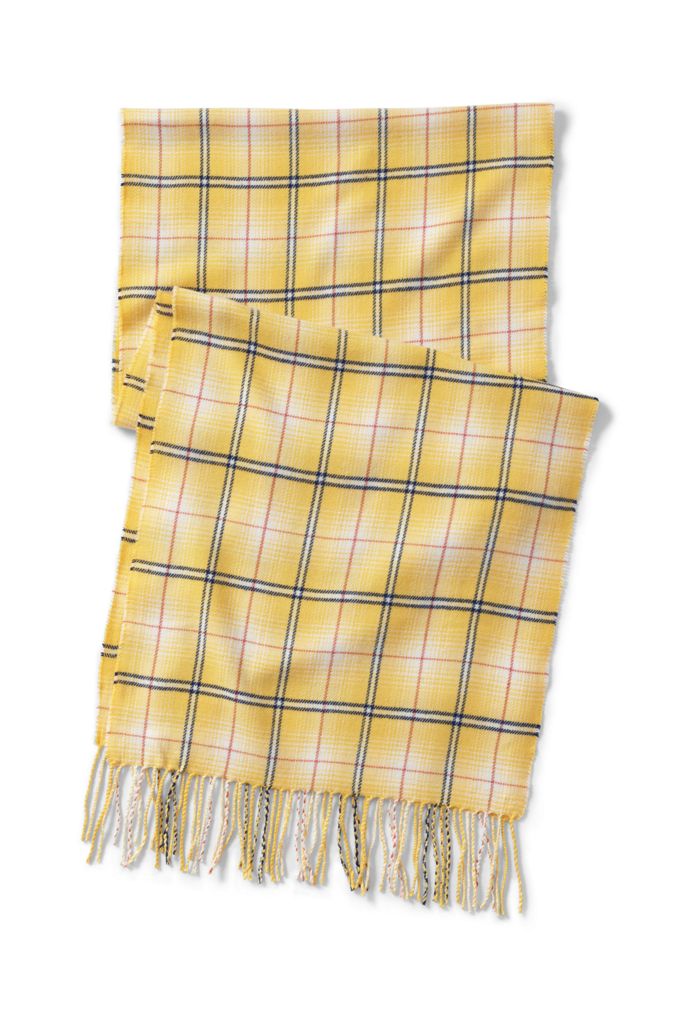 Image of Cashtouch Winter Scarf Pattern - Lands' End - Yellow