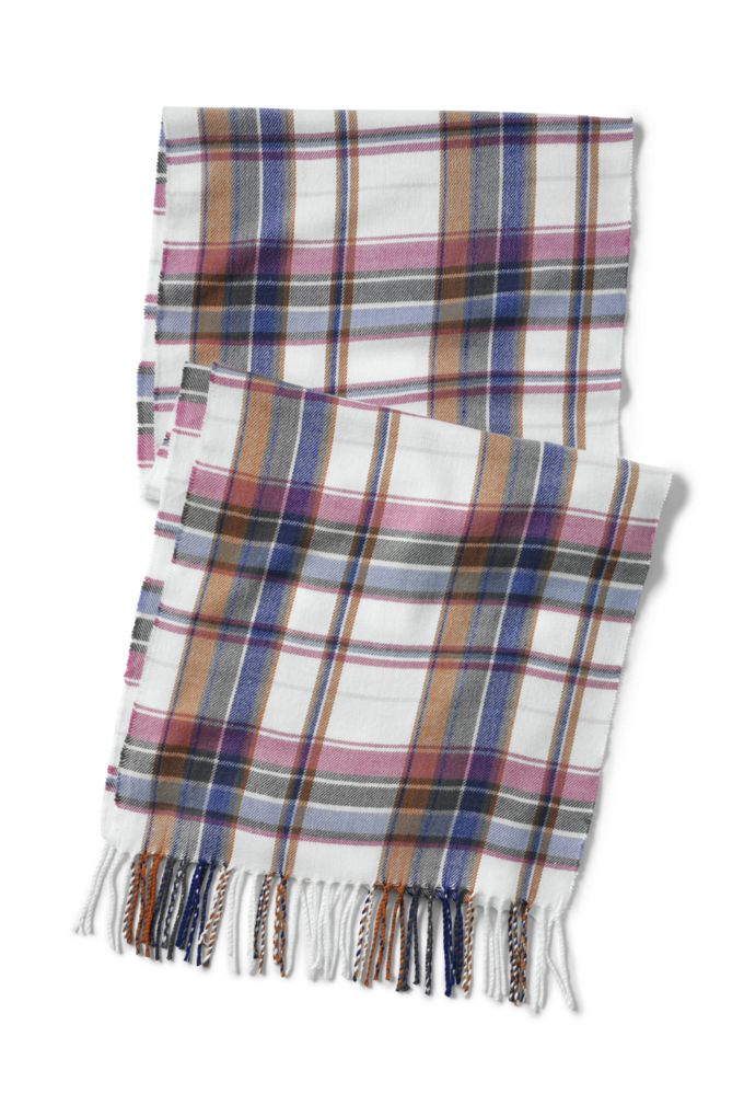 Image of Cashtouch Winter Scarf Pattern - Lands' End - Ivory