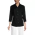 Women's Petite 3/4 Sleeve Broadcloth Shirt, Front