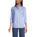 Women's Petite 3/4 Sleeve Broadcloth Shirt, Front