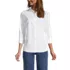 School Uniform Women's Petite 3/4 Sleeve Broadcloth Shirt, Front