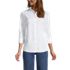 School Uniform Women's Petite 3/4 Sleeve Broadcloth Shirt, Front