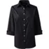 Women's Petite 3/4 Sleeve Broadcloth Shirt, Front