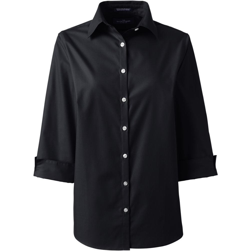 Women's 3/4 Sleeve Broadcloth Shirt