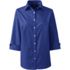 Women's Petite 3/4 Sleeve Broadcloth Shirt, Front