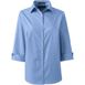 Women's Petite 3/4 Sleeve Broadcloth Shirt, Front