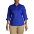 School Uniform Women's Plus Size 3/4 Sleeve Broadcloth Shirt, Front