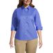 School Uniform Women's Plus Size 3/4 Sleeve Broadcloth Shirt, Front