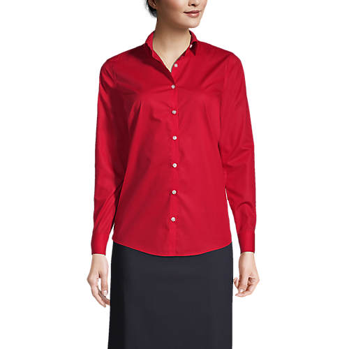 Women's Long Sleeve Broadcloth Shirt - Secondary