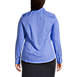 School Uniform Women's Plus Size Long Sleeve Broadcloth Shirt, Back