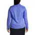 School Uniform Women's Plus Size Long Sleeve Broadcloth Shirt, Back