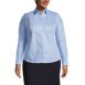 School Uniform Women's Plus Size Long Sleeve Broadcloth Shirt, Front