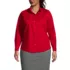 School Uniform Women's Plus Size Long Sleeve Broadcloth Shirt, Front