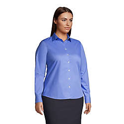 Women's Plus Size Long Sleeve Broadcloth Shirt, alternative image