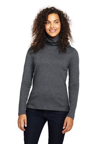 Women's Supima Cotton Turtleneck from Lands' End