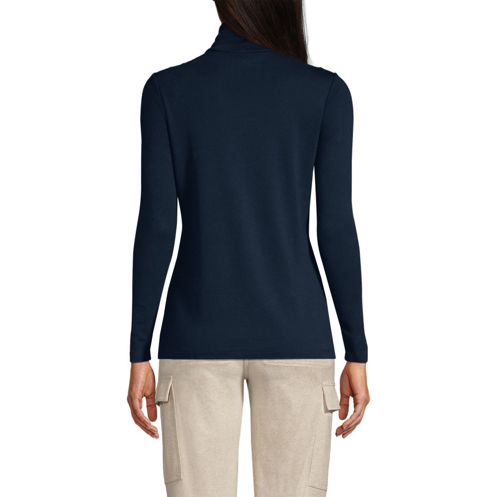 Women's Supima Cotton Long Sleeve Turtleneck | Lands' End