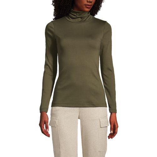 Women's Supima Cotton Long Sleeve Turtleneck