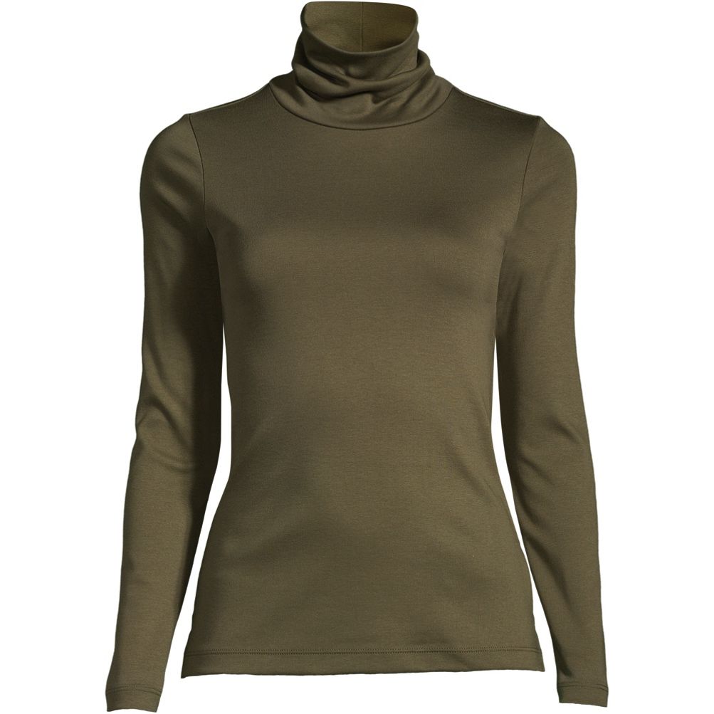 Women's Supima Cotton Long Sleeve Turtleneck