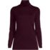 Women's Plus Size Supima Cotton Fitted Long Sleeve Turtleneck, Front
