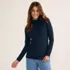 Women's Supima Cotton Fitted Long Sleeve Turtleneck, alternative image