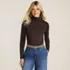 Women's Supima Cotton Fitted Long Sleeve Turtleneck, alternative image