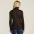 Women's Supima Cotton Fitted Long Sleeve Turtleneck, Back